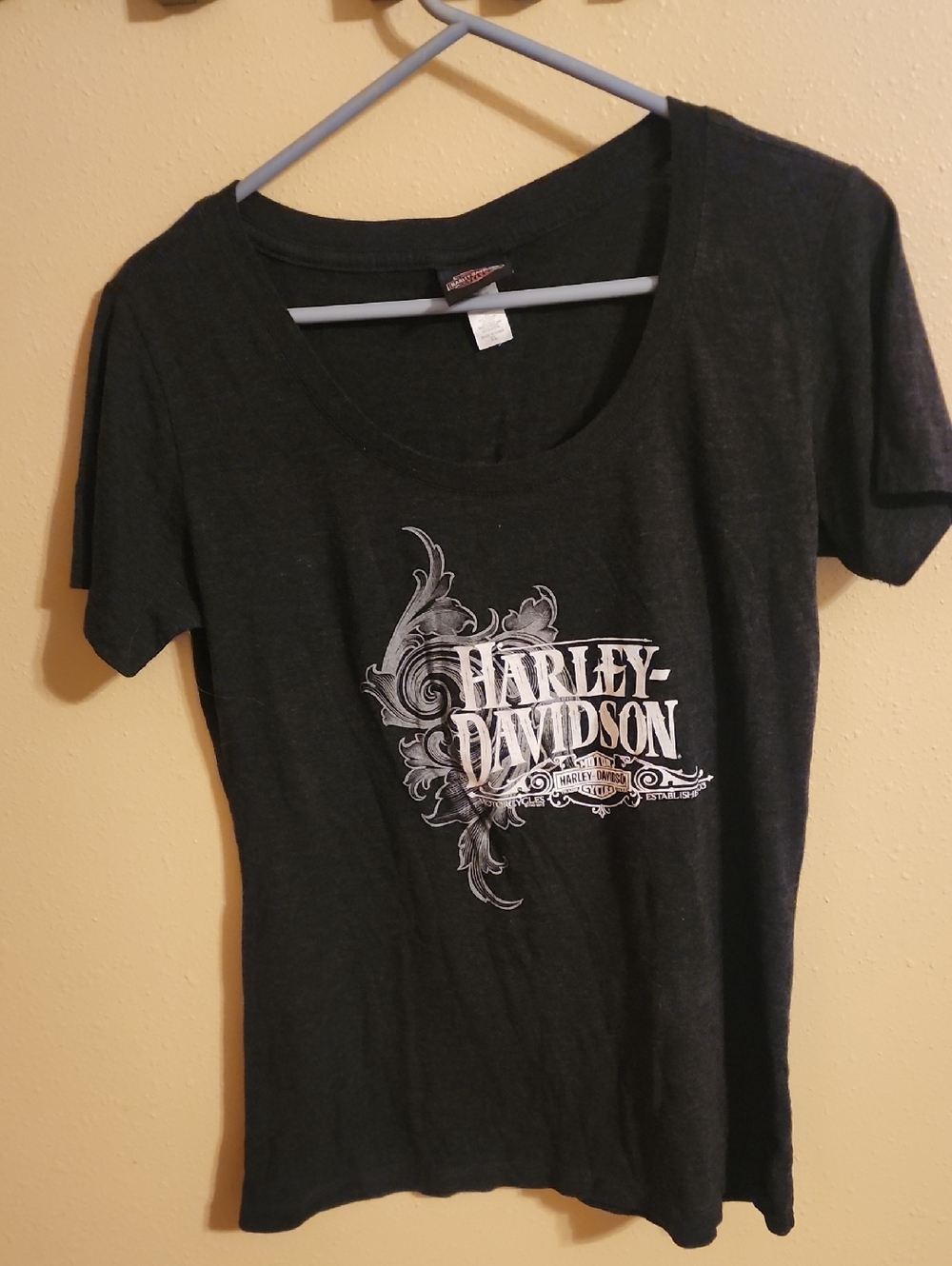 Harley-Davidson Black and White Logo Tee